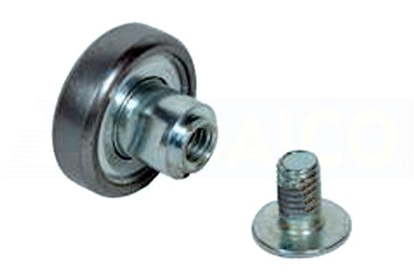 WHEEL Ø24X6X7-8,5 STEEL W/BOLT M6/12