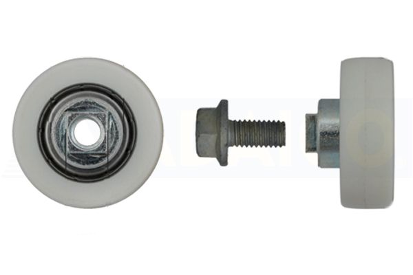 WHEEL Ø31X10 WHITE NYLON BOLTM6/12 M8