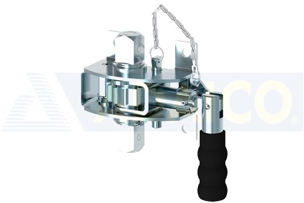 Nivelverhon kristin/teleskooppikahva, teräs