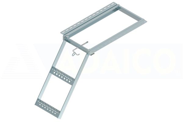 Folding ladder 551x410 mm, 2-steps, ZN