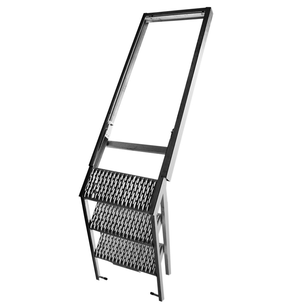 Folding ladder 565x640 mm, 3-steps, ZN