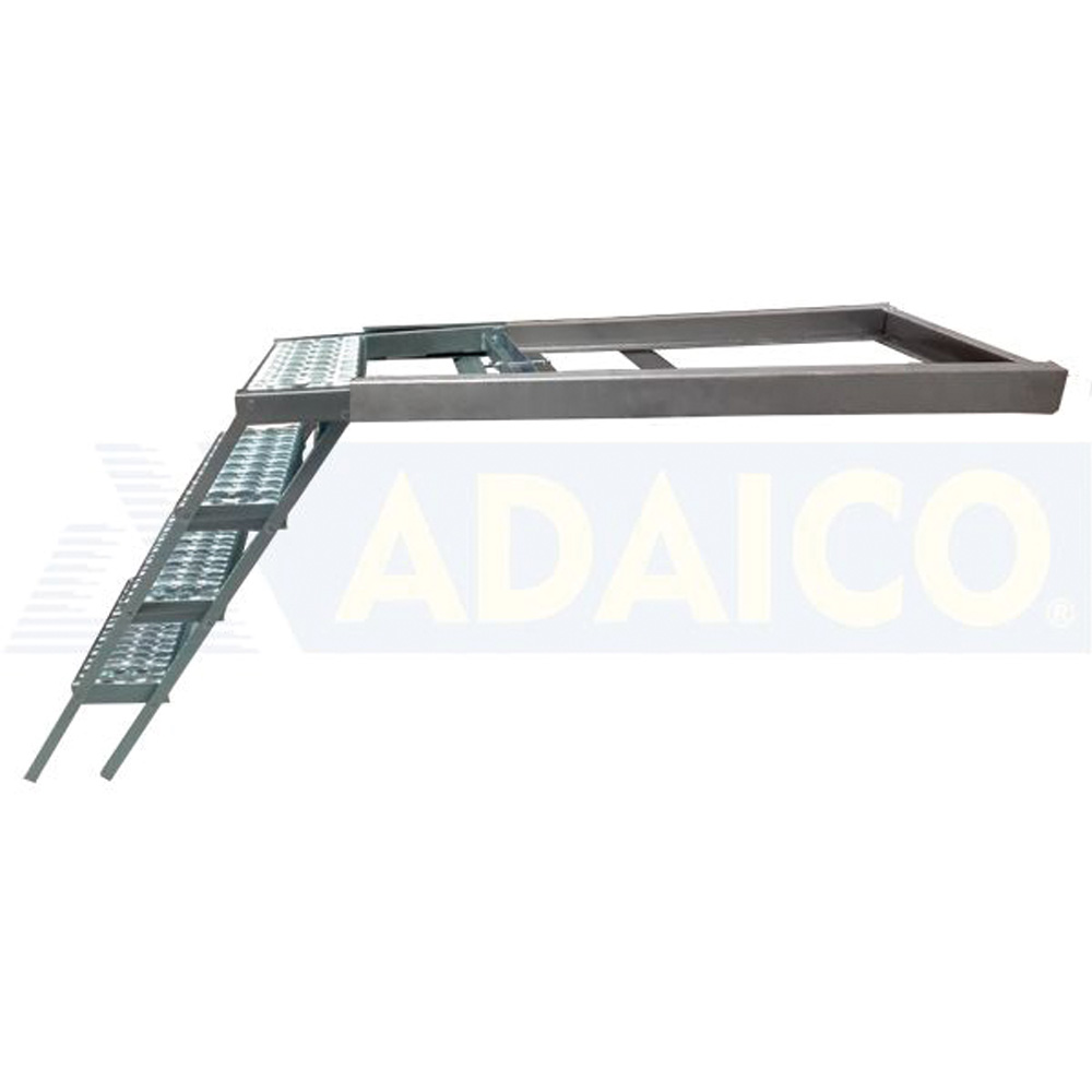 Folding ladder 810x640 mm, 4-steps, ZN
