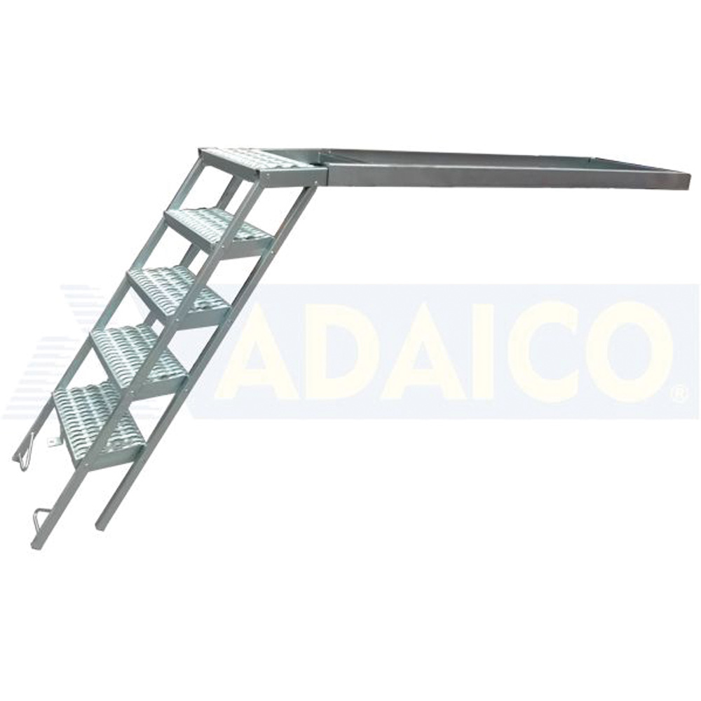 Folding ladder 1005x640 mm, 5-steps, ZN