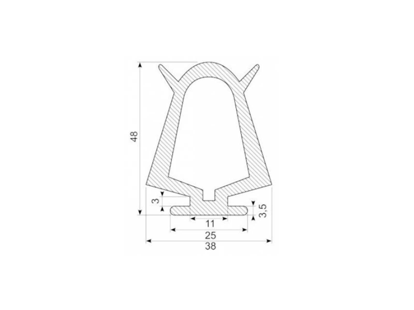 Nostotason tiiviste 38x48, 25 m rulla, webshopProducts - 