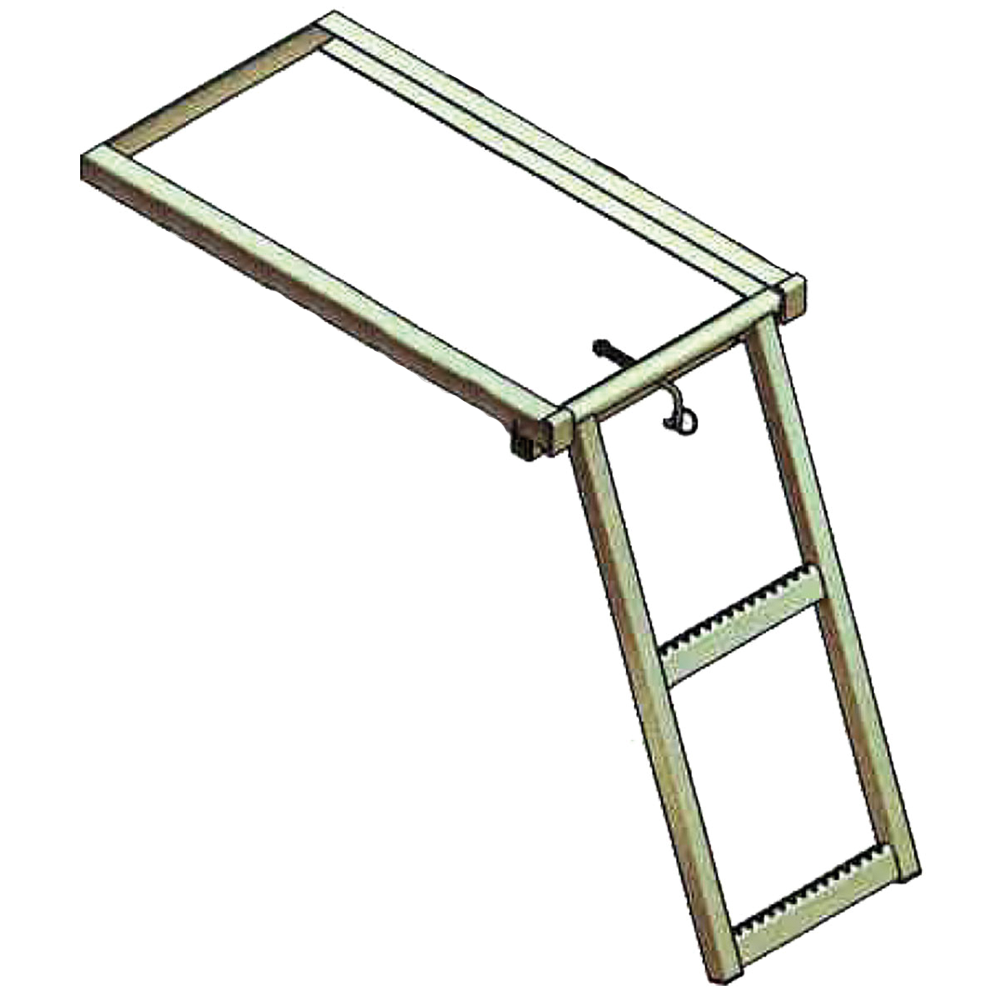 Sliding ladder 650x620x350 mm, 2-steps, ZN, webshopProducts - 
