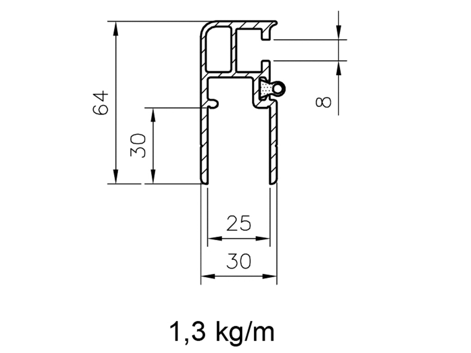 Edge profile, webshopProducts - 