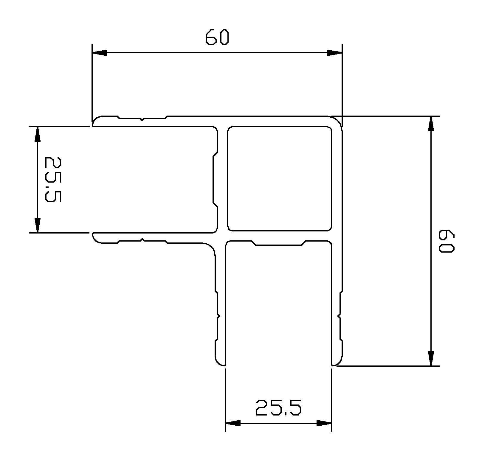 Kulmaprofiili 25 mm 6000 mm, anodi, webshopProducts - 