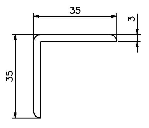 L-profiili 35x35x3 mm, anodi, webshopProducts - 