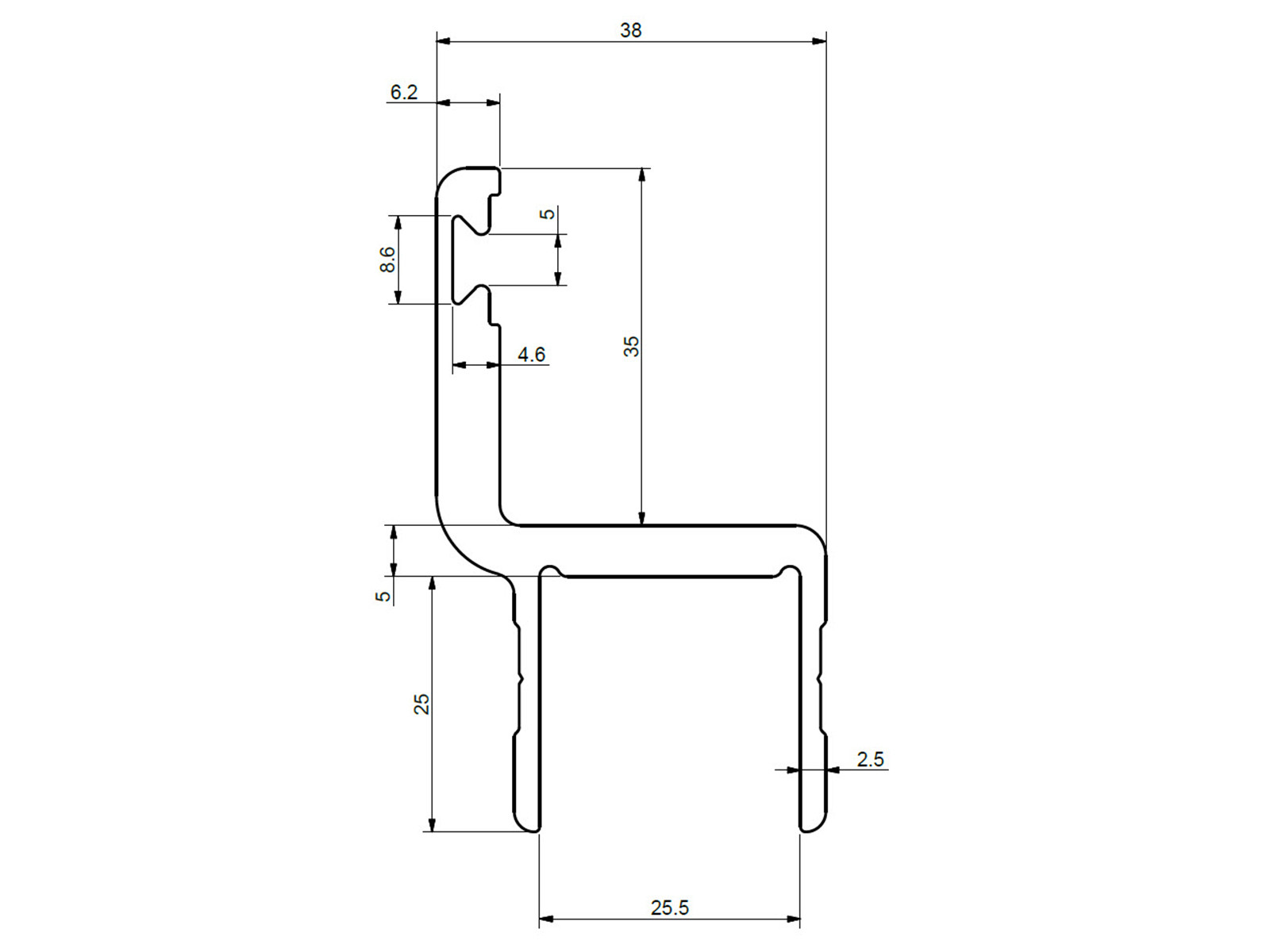Edge profile, webshopProducts - 