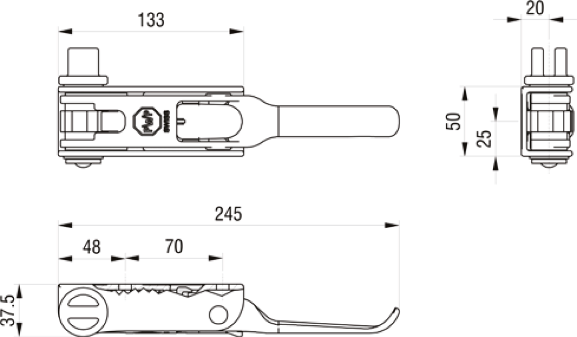 Sivuverhonkiristin PWP, webshopProducts - 