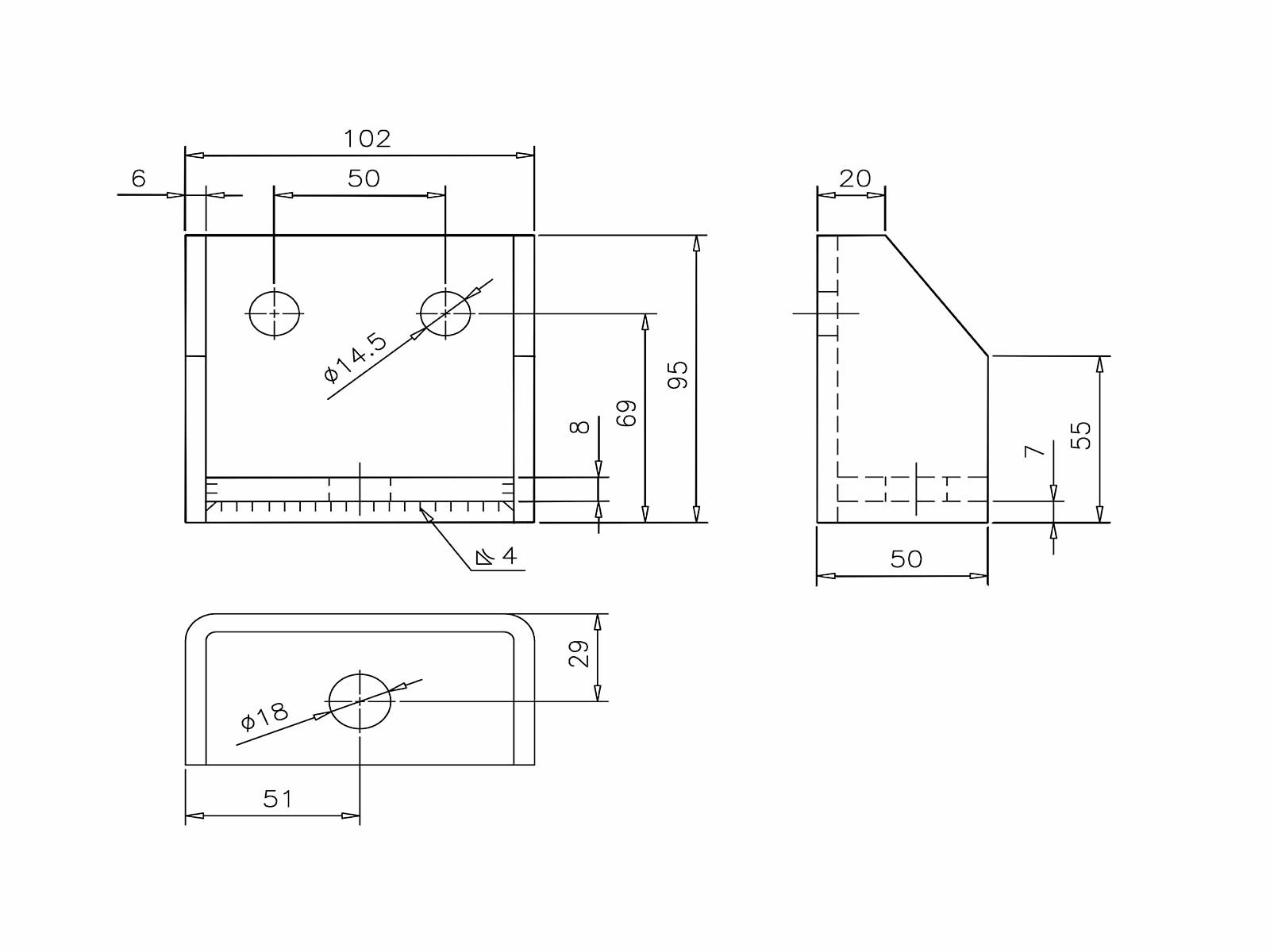 Runkokiinnike flexi 102x95 mm, KZN, webshopProducts - 