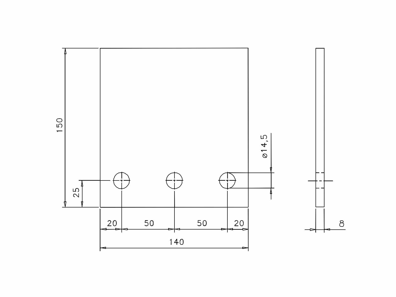 Bracket plate, webshopProducts - 