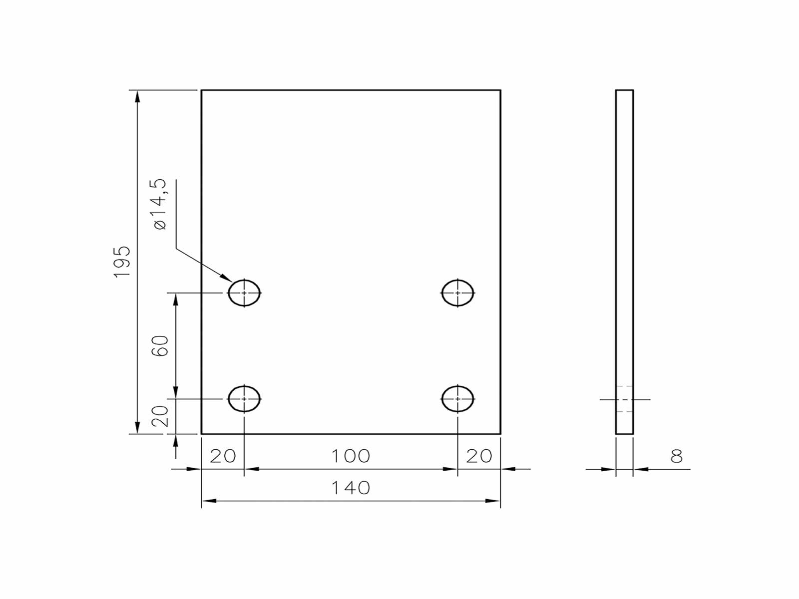 Bracket plate, webshopProducts - 