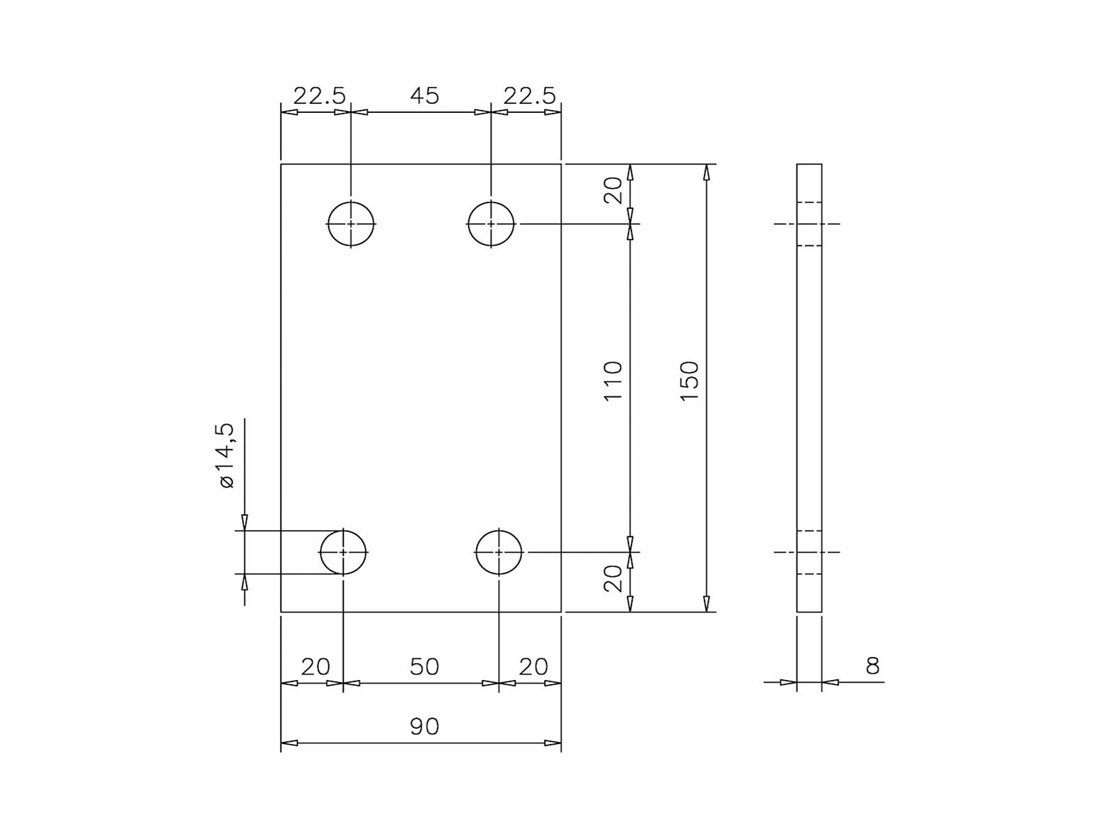 Bracket plate, webshopProducts - 