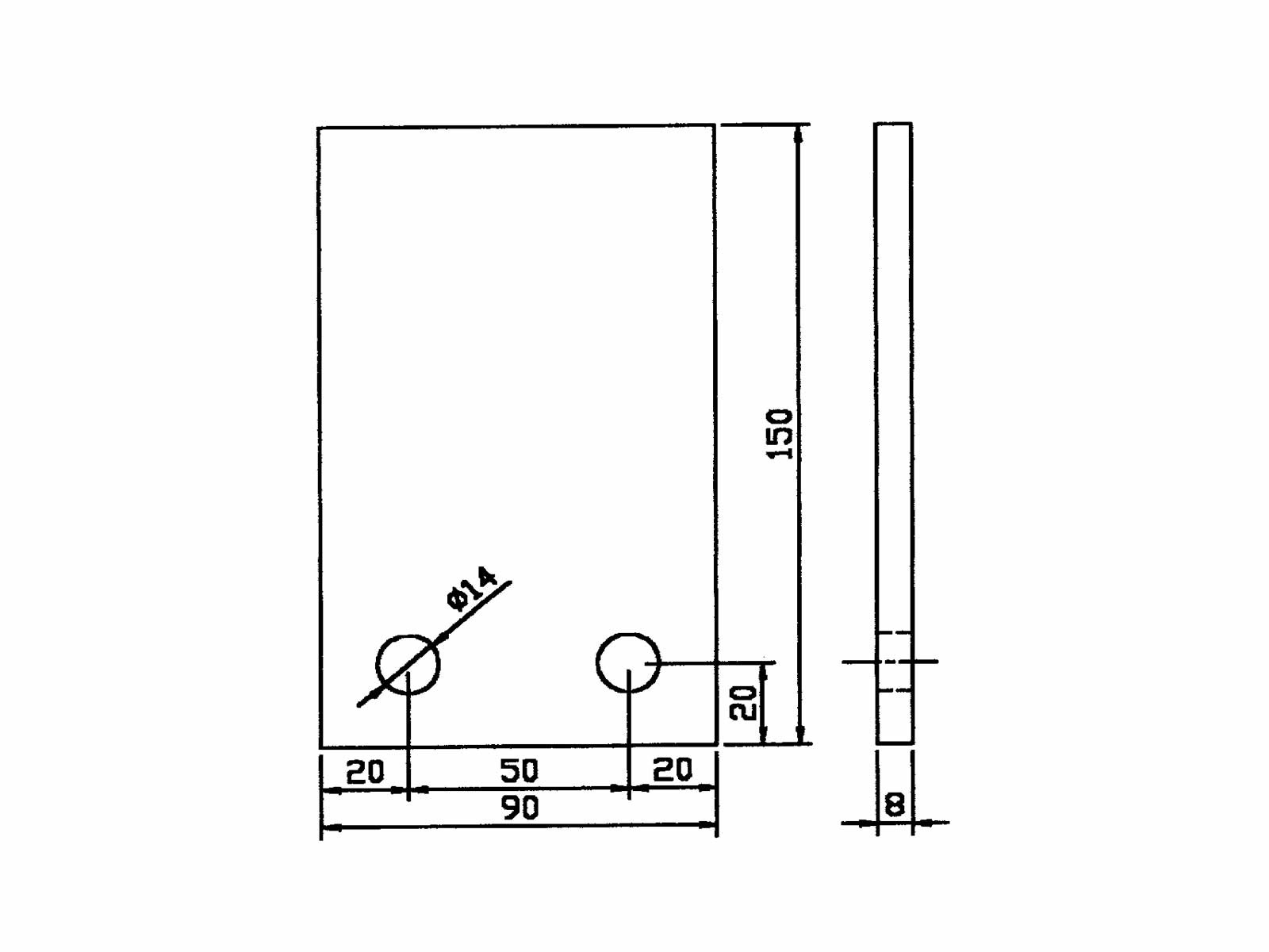 Bracket plate, webshopProducts - 