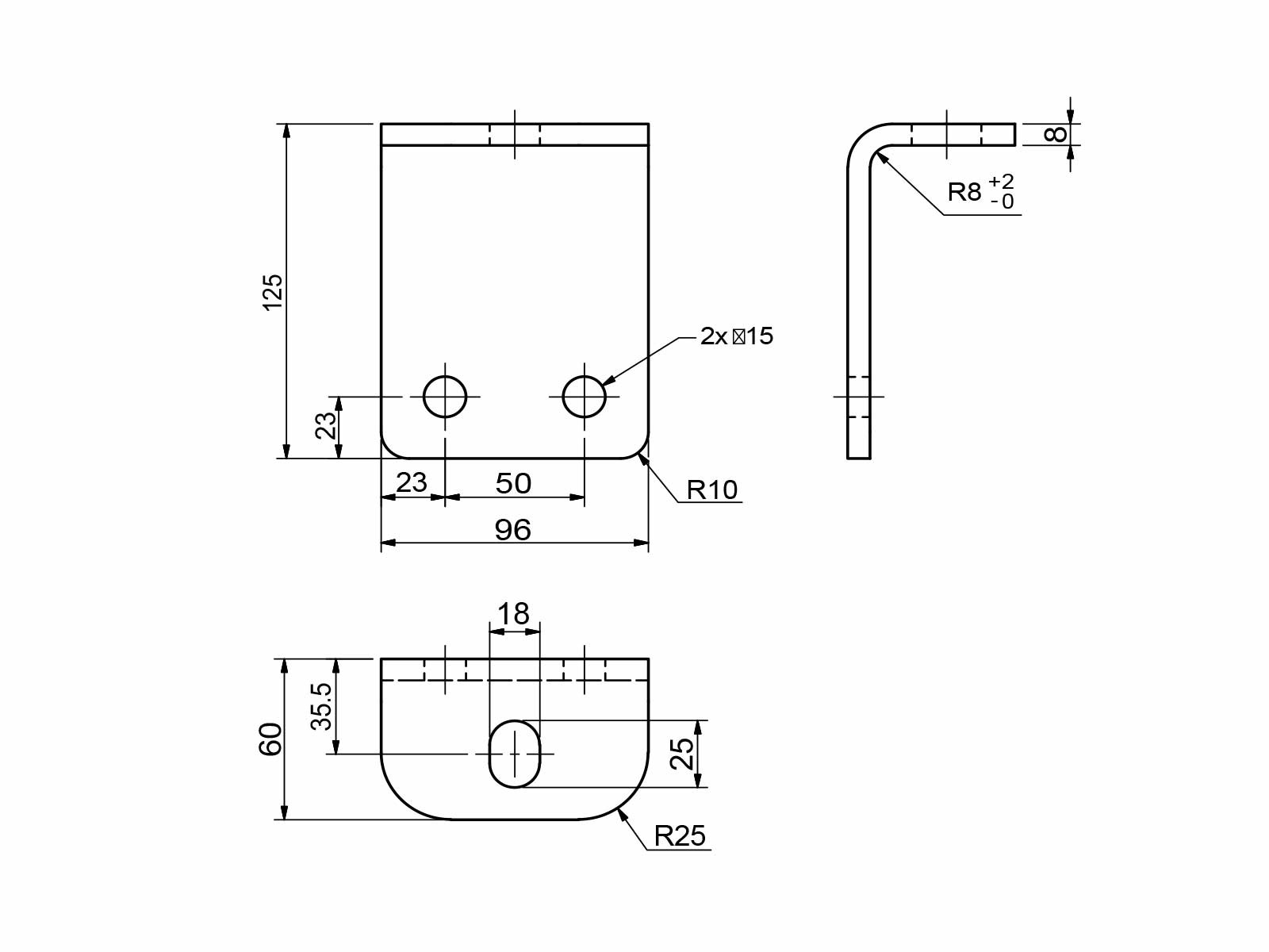 Runkokiinnike 125x60x96x8 mm - CC:50 mm, webshopProducts - 