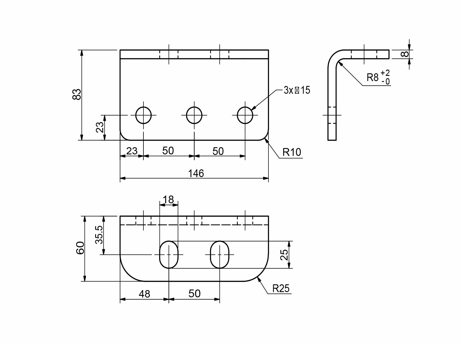 Runkokiinnike 83x60x146x8 mm - CC:50 mm, webshopProducts - 