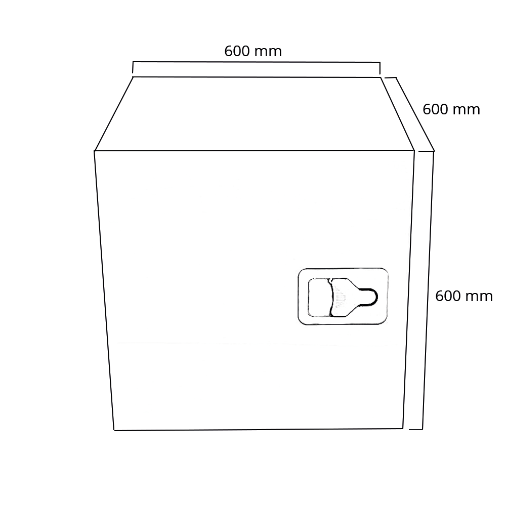 Työkalulaatikko 600x600x600 RST sivu-/alasaranat, webshopProducts - 