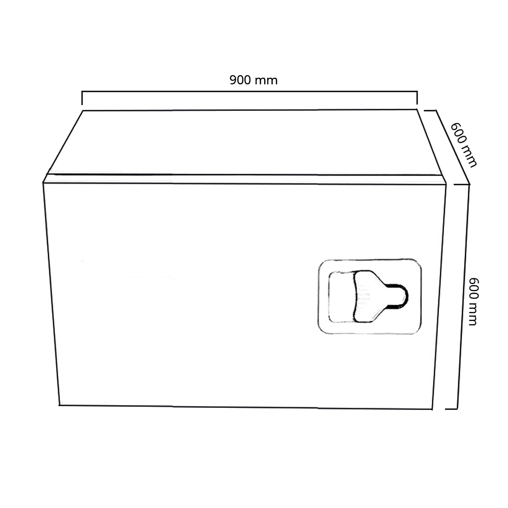 Työkalulaatikko 900x600x600 RST sivus., ovihaka, webshopProducts - 