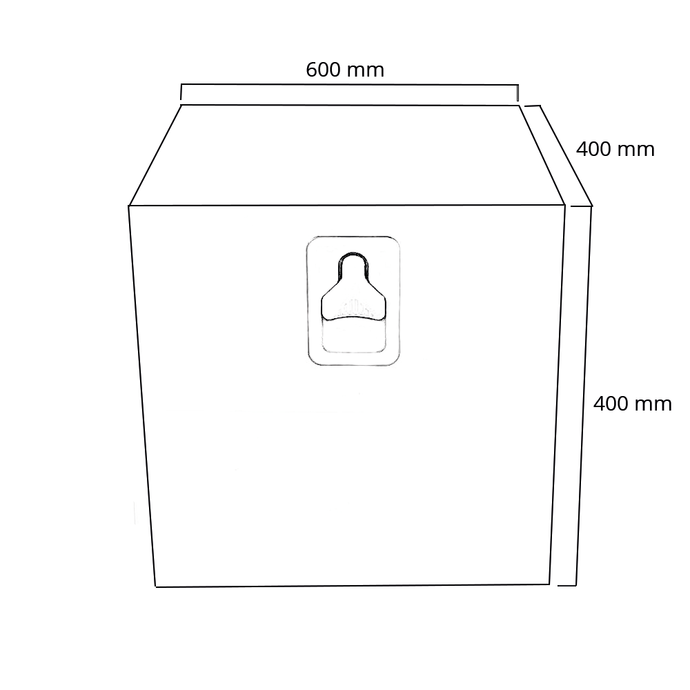 Työkalulaatikko 600x400x400 RST alasaranoitu, webshopProducts - 