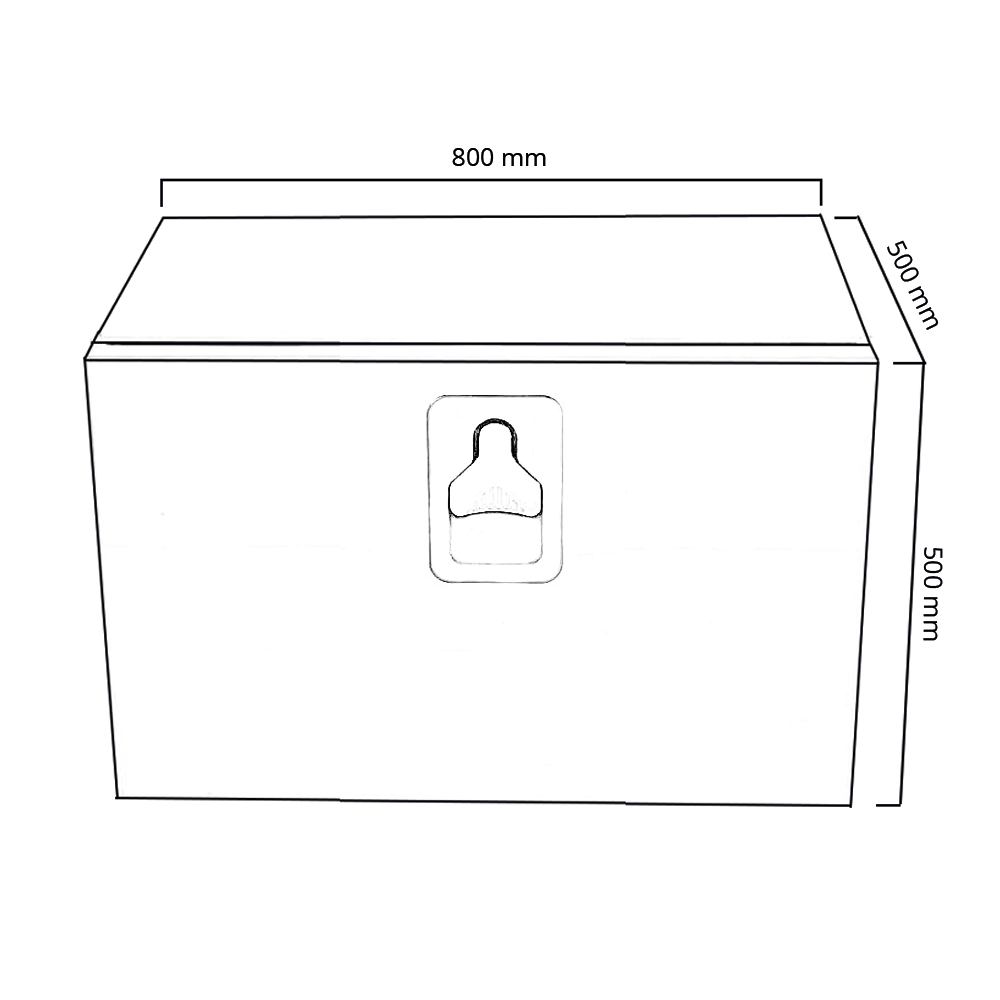 Työkalulaatikko 800x500x500 RST alasaranat, webshopProducts - 