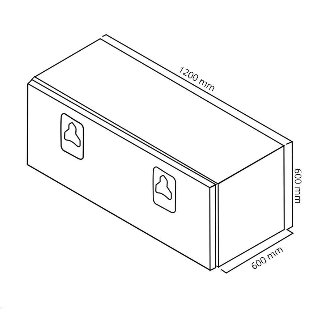 Työkalulaatikko 1200x600x600 RST alasaranat, webshopProducts - 