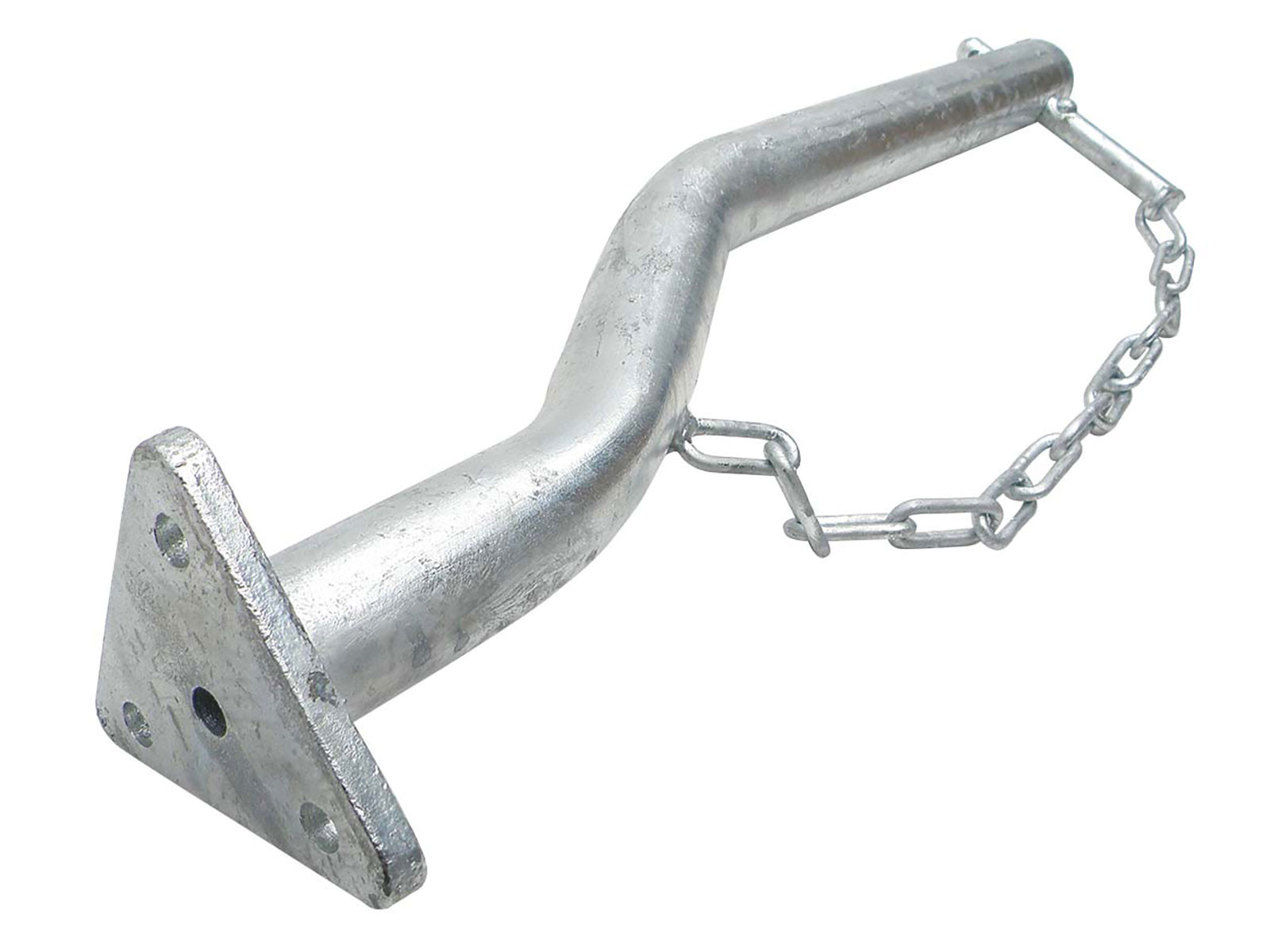 Chain holder Ø42x585 mm, w/ flange, HDG