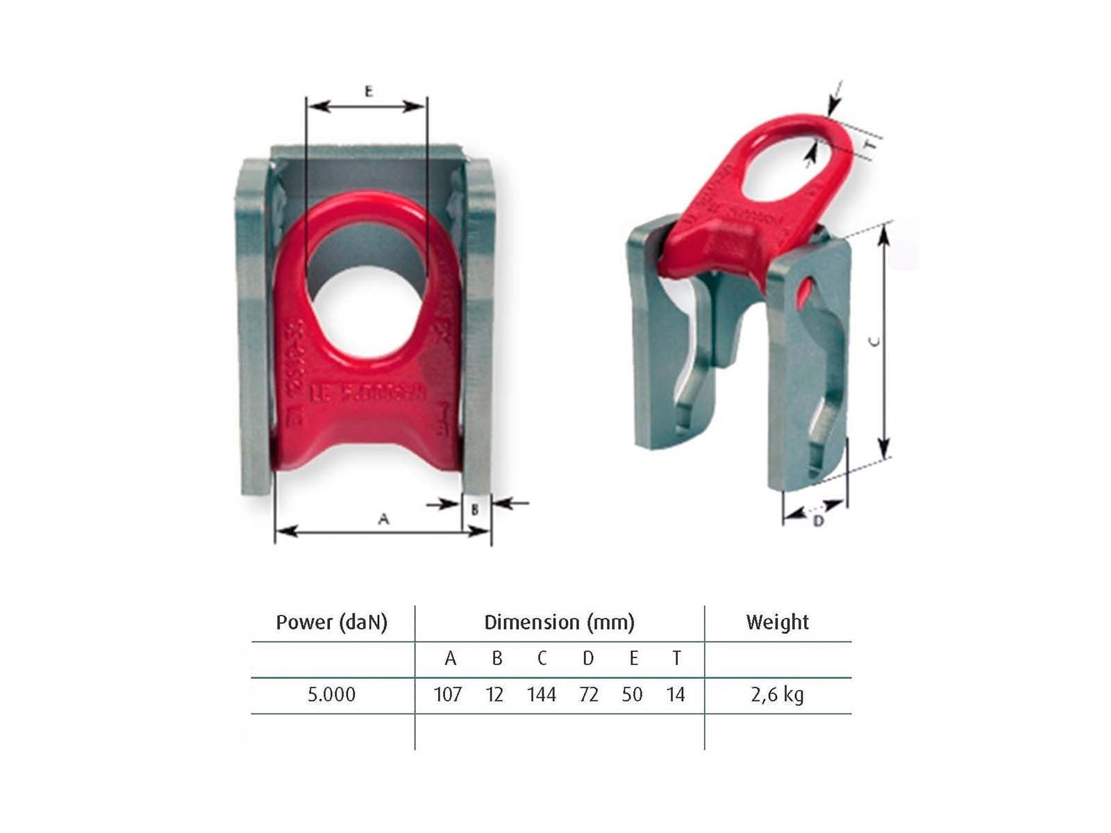 Sidontapiste 5T, 107x119x61 mm, webshopProducts - 
