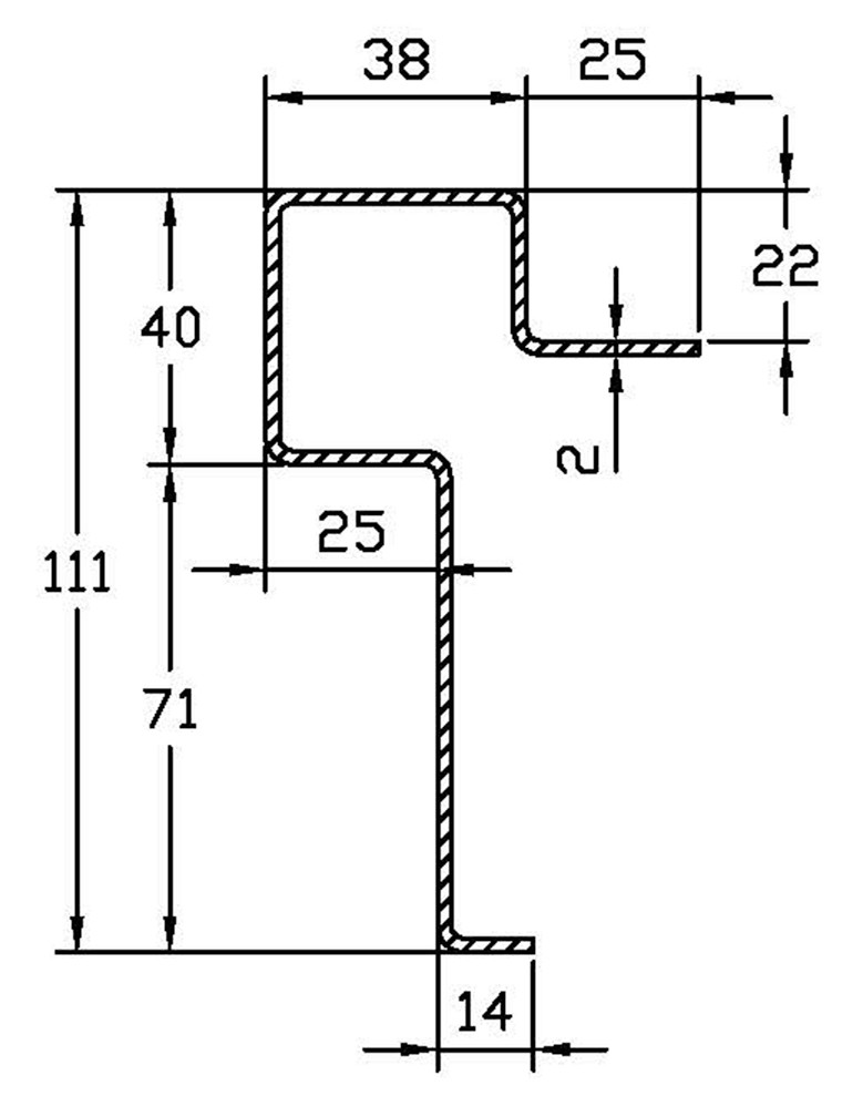 Edge profile, webshopProducts - 