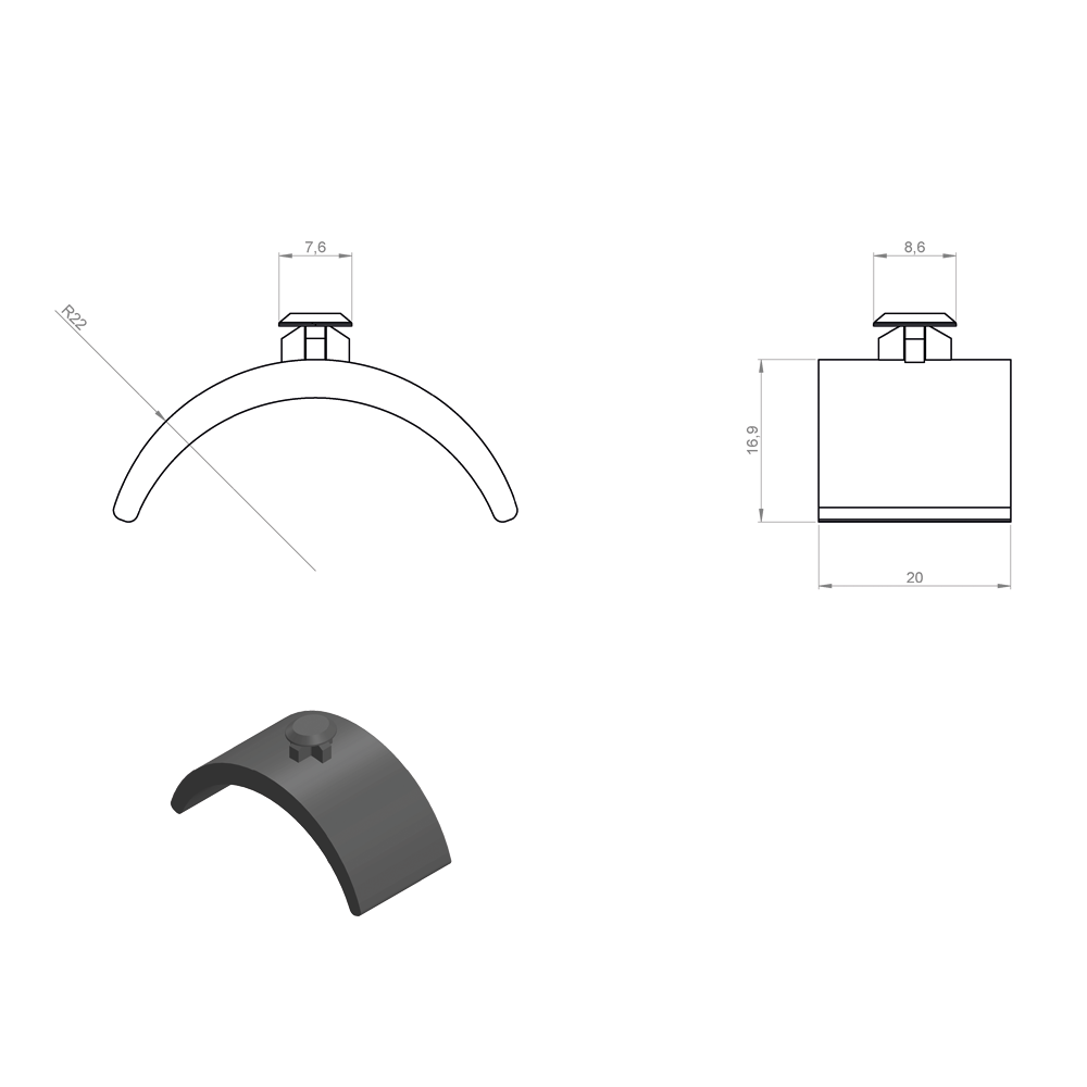 Wedge piece P42/38, webshopProducts - 