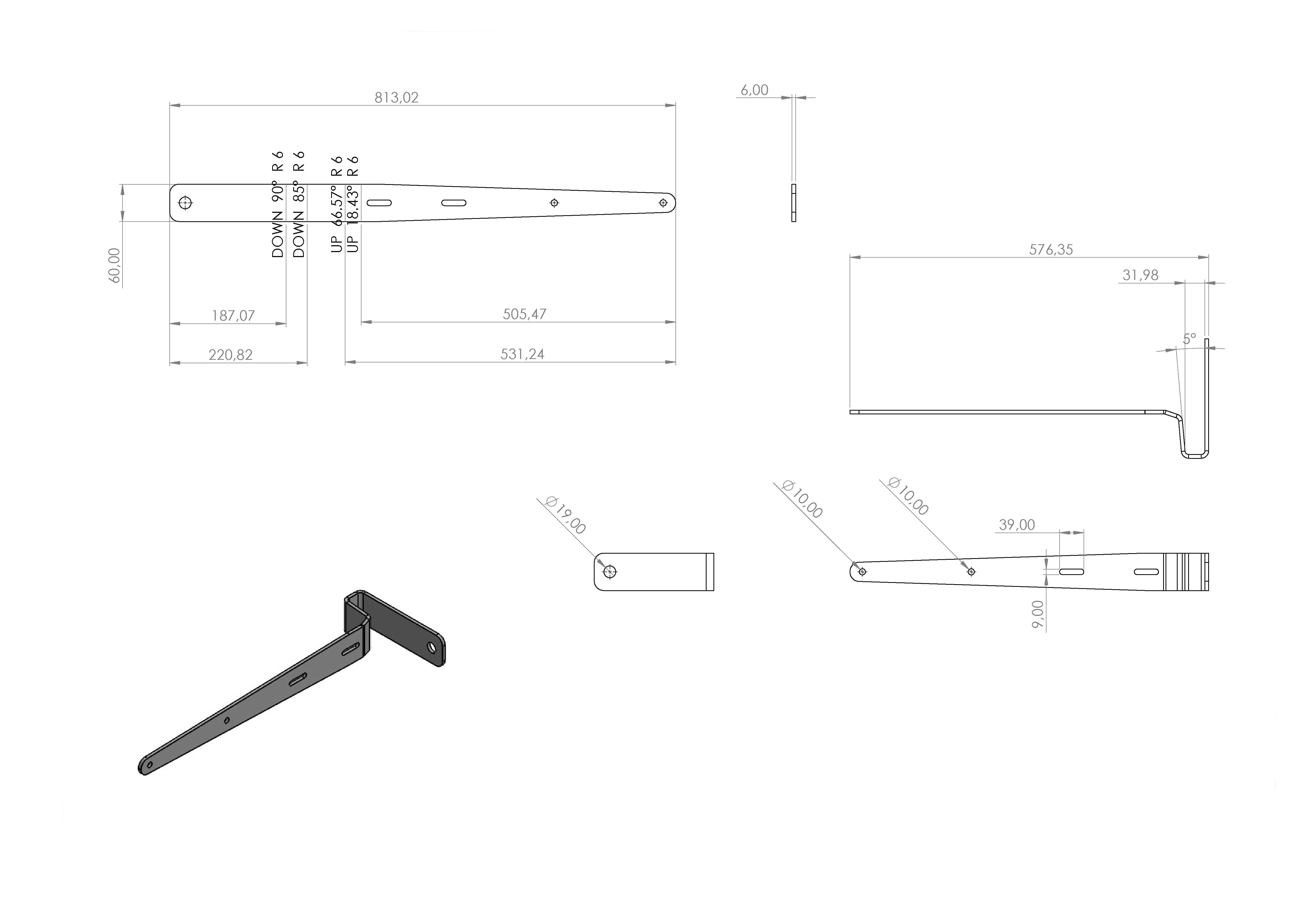 Kiertävä lattakannake, lyhyt, webshopProducts - 