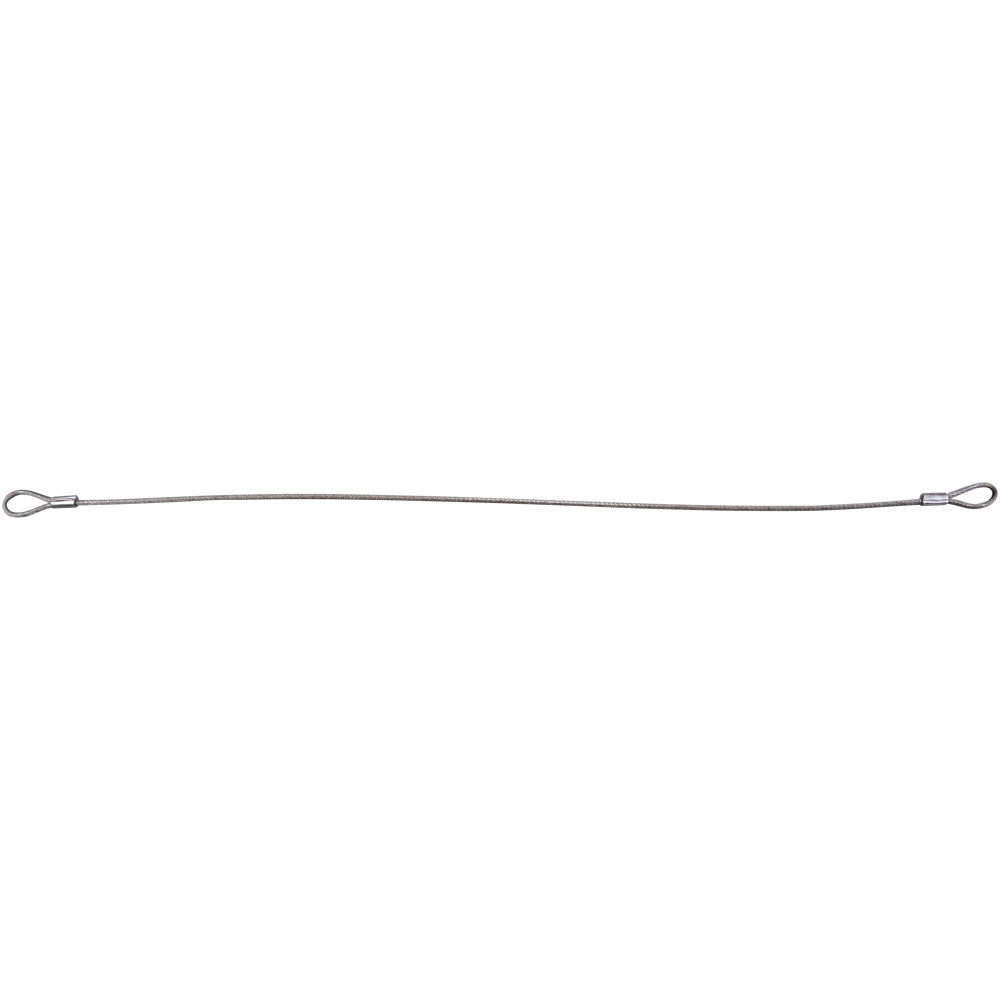 Laatikon muovitettu teräsvaijeri 3mm/420mm